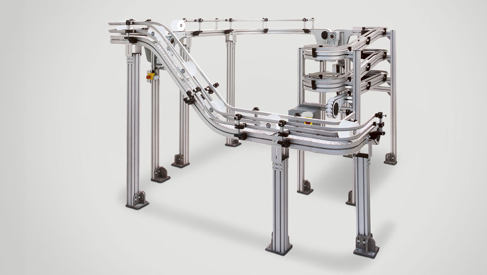 
Belt systems Chain conveyors
