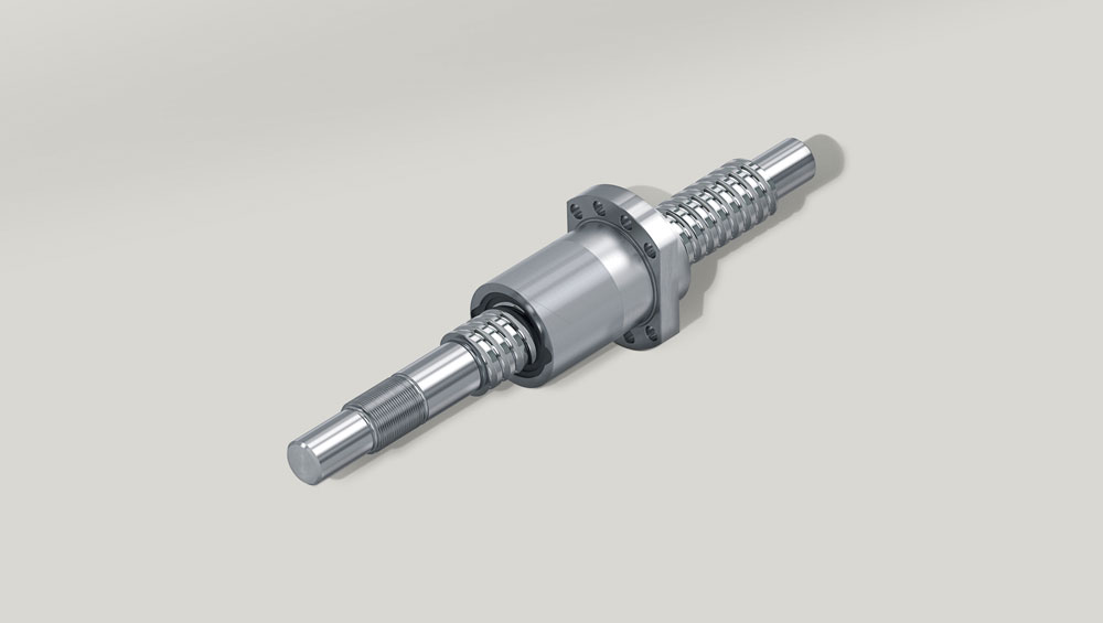 A rolled ball screw