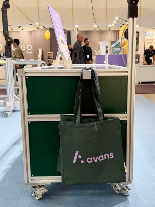 Avans-tygpåse hängandes på en vagn